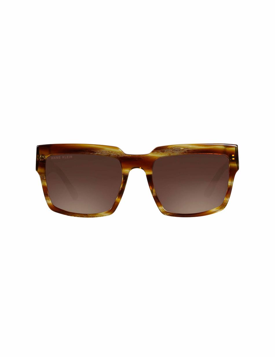 Meilleures ventes Anne Klein Blonde Horn Oversized Square Sunglasses   | PPW-1722897